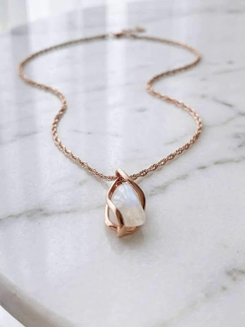 Ladies Unique Opal Necklace - Ladies Classy Necklace